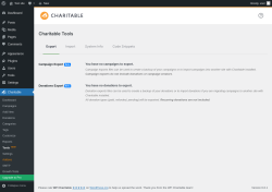 Page screenshot: Charitable → Tools  NEW!