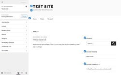 Page screenshot: Charitable → Customize