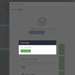 Page screenshot: Charitable → Add New