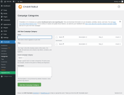 Page screenshot: Charitable → Categories