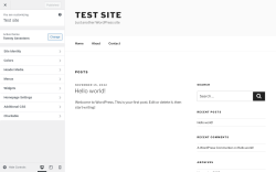 Page screenshot: Charitable → Customize
