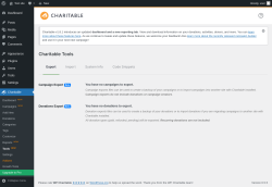 Page screenshot: Charitable → Tools  NEW!