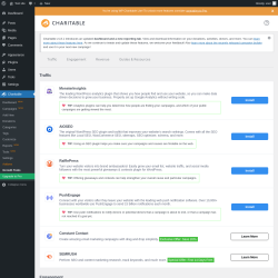 Page screenshot: Charitable → Growth Tools