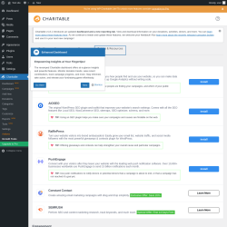 Page screenshot: Charitable → Growth Tools → Guides & Resources