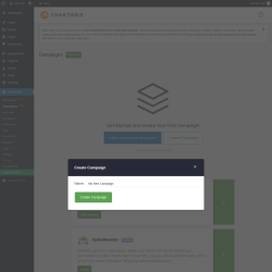 Page screenshot: Charitable → Add New