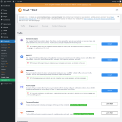 Page screenshot: Charitable → Growth Tools