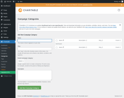 Page screenshot: Charitable → Categories