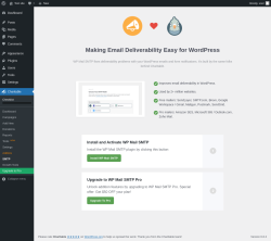 Page screenshot: Charitable → SMTP