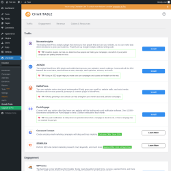 Page screenshot: Charitable → Growth Tools