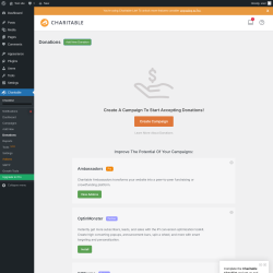 Page screenshot: Charitable → Donations