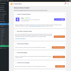 Page screenshot: Charitable → Checklist