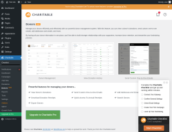 Page screenshot: Charitable → Donors  NEW!