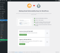 Page screenshot: Charitable → SMTP
