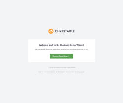 Page screenshot: Charitable