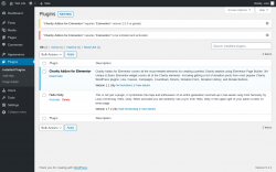 Page screenshot: Plugins ‹ Test site — WordPress