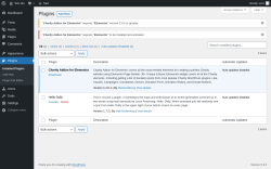 Page screenshot: Plugins ‹ Test site — WordPress