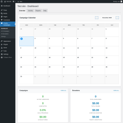 Page screenshot: Charity Campaigns