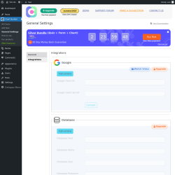 Page screenshot: Chart Builder → General Settings → 
                            Integrations                        