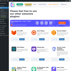 Page screenshot: Chart Builder → Our products
