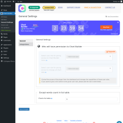 Page screenshot: Chart Builder → General Settings