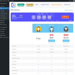 Page screenshot: Chart Builder → PRO Features