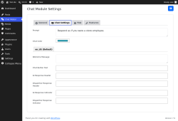 Page screenshot: Chat Modul &rarr; 
                            
                            Chat Settings                        