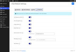 Page screenshot: Chat Modul &rarr; 
                            
                            Features                        