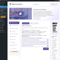 Page screenshot: ChatBot WPBot Lite → Settings