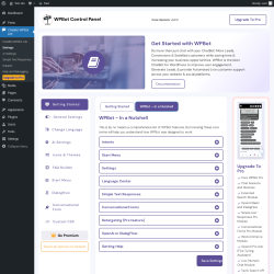Page screenshot: ChatBot WPBot Lite → Settings → WPBot – In a Nutshell