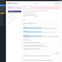 Page screenshot: ChatBot WPBot Lite → AI Settings
