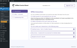 Page screenshot: ChatBot WPBot Lite → Help and Debugging
