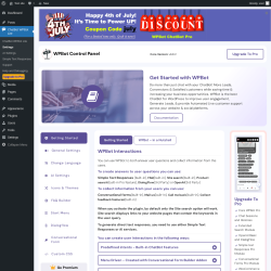 Page screenshot: ChatBot WPBot Lite → Settings