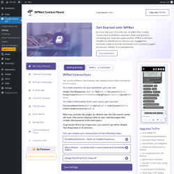 Page screenshot: ChatBot WPBot Lite → Settings