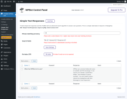 Page screenshot: ChatBot WPBot Lite → Simple Text Responses