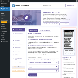 Page screenshot: ChatBot WPBot Lite → Settings