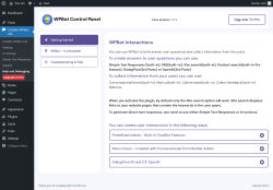 Page screenshot: ChatBot WPBot Lite → Help and Debugging