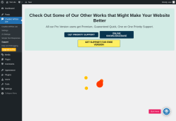 Page screenshot: ChatBot WPBot Lite → Support