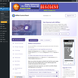 Page screenshot: Settings ‹ Test site — WordPress
