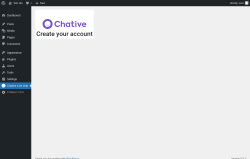 Page screenshot: Chative Live chat