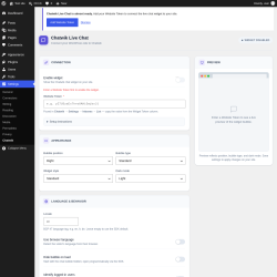 Page screenshot: Settings &rarr; Chatwik