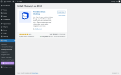Page screenshot: Chaty &rarr; Chatway Live Chat
