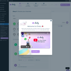 Page screenshot: Chaty &rarr; + Create New Widget