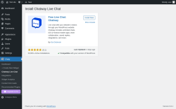 Page screenshot: Chaty &rarr; Chatway Live Chat