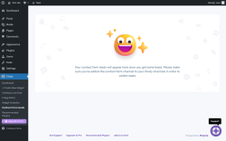 Page screenshot: Chaty → Contact form leads