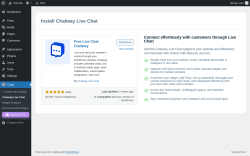 Page screenshot: Chaty &rarr; Chatway Live Chat