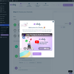 Page screenshot: Chaty &rarr; + Create New Widget