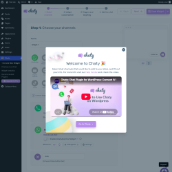 Page screenshot: Chaty &rarr; + Create New Widget