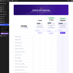 Page screenshot: Chaty &rarr; 

 Upgrade to Pro
