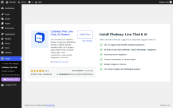 Page screenshot: Chaty &rarr; Chatway Live Chat