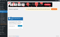 Page screenshot: Check & Log Email &rarr; Error Tracker